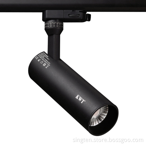 commercial led track lighting 3 wires 4 wires track lighting systerm